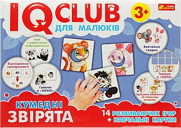 

Учебные карточки IQ-club "Веселые зверята" 3+ (укр.) - Ranok Creative (20-586137)