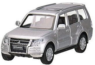 

Автомодель "Mitsubishi Pajero 4WD Tubro" 1:43, серая - Автопром (20-967077)