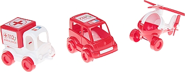 

Набор авто "Kid Cars Sport", скорая - Wader (20-680108)
