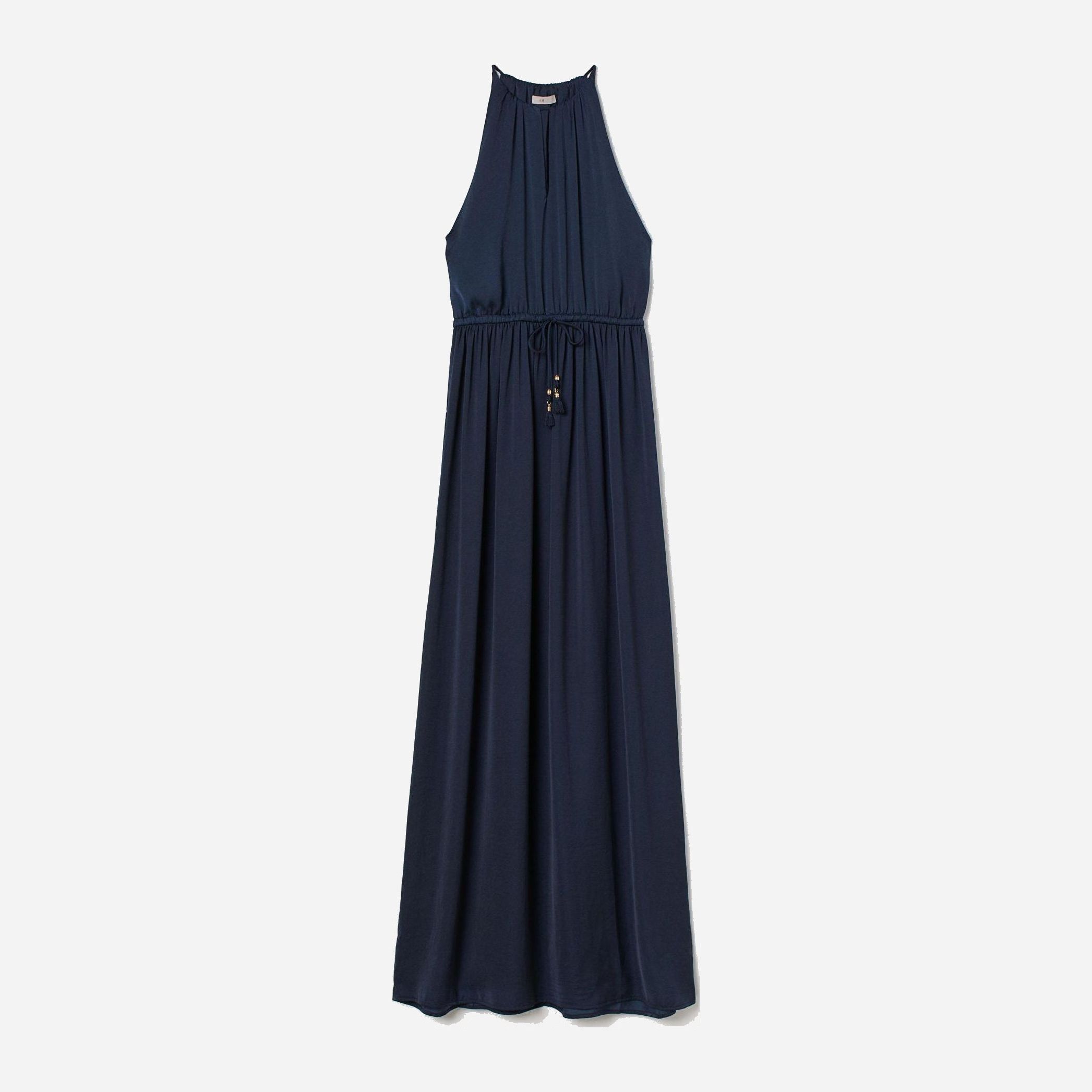 

Платье H&M 7101089-AAQJ 38 Темно-синее