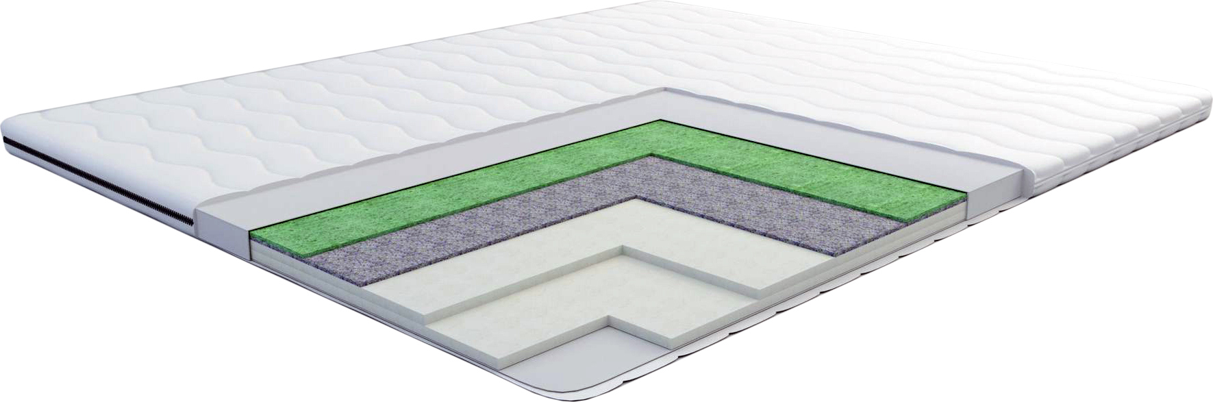 

Тонкий матрас-топпер Divaso Green Tea Bio 120х190 см