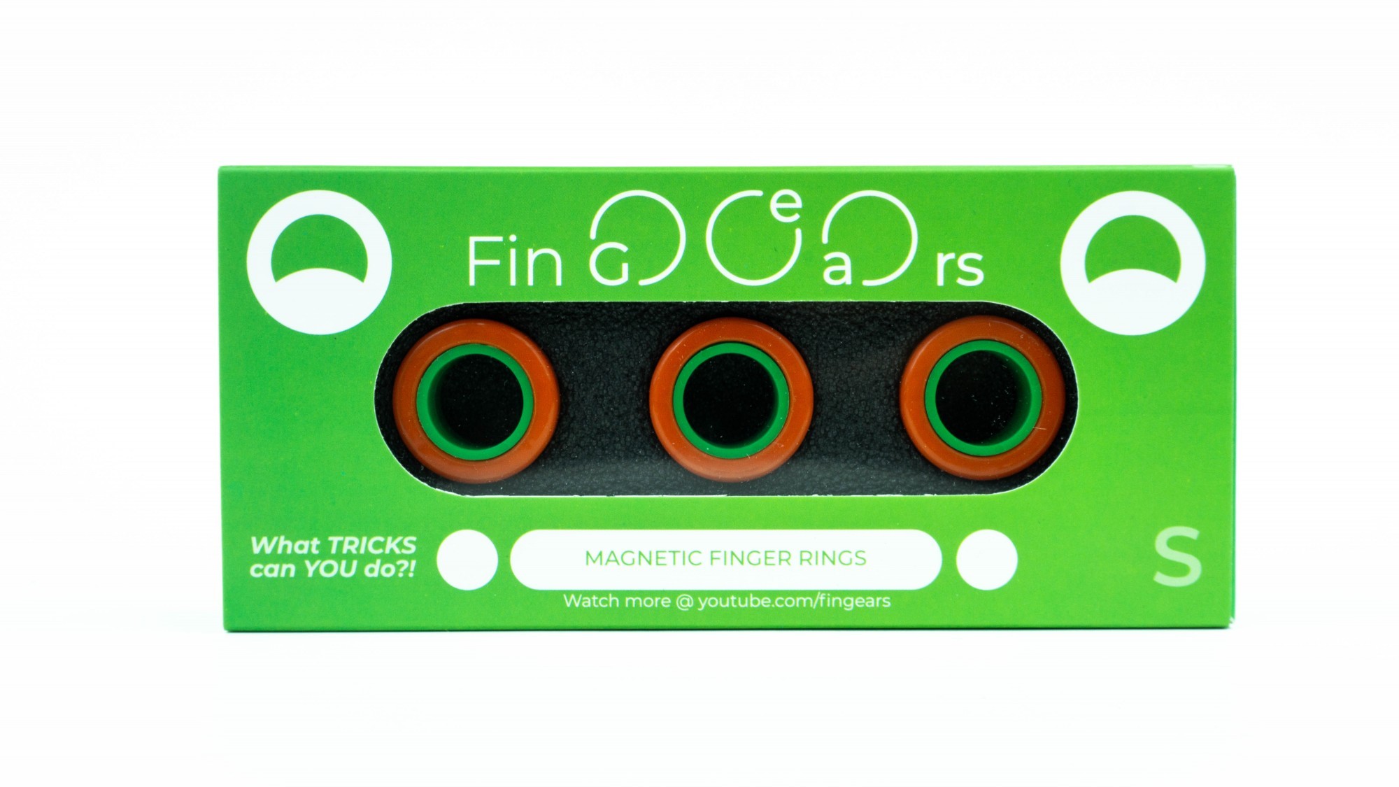 

Магнитные кольца FinGears Магнітні кільця Magnetic Rings Sets Size S Оранжево-Зеленый