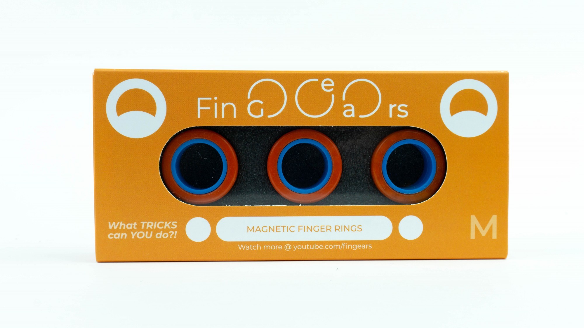 

Магнитные кольца FinGears Магнітні кільця Magnetic Rings Sets Size M Оранжево-синий