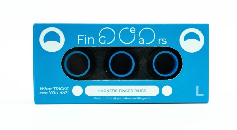 

Магнитные кольца FinGears Магнітні кільця Magnetic Rings Sets Size L Черно-Синий
