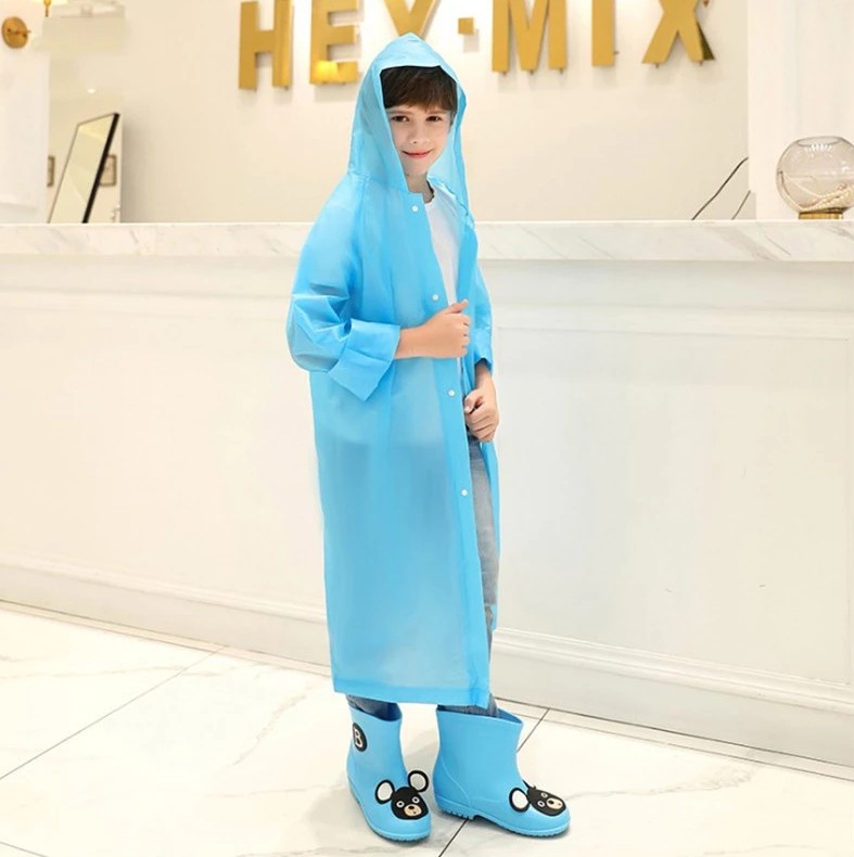 

Детский плащ дождевик Mу Joy Голубой Рост 120-150