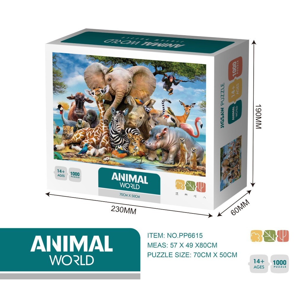

Пазл CPS Toys Мир Животных 1000 элементов (PP6615)