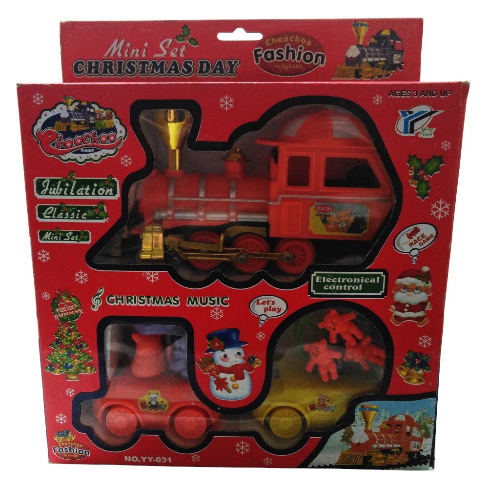 

Игровой набор Race Game Christmas Day Паровозик с двумя вагонами (YY-031-2)