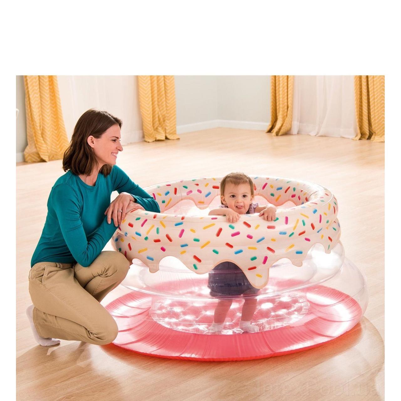

Надувной игровой центр - манеж Intex «Пончик», 127*61 см (48476)