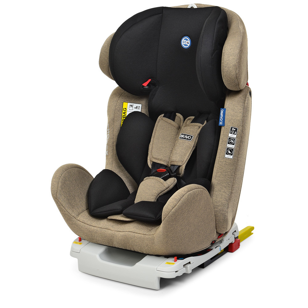 

Автокресло детское 0-12 лет ME 1041 BRAVO ISOFIX Beige Black