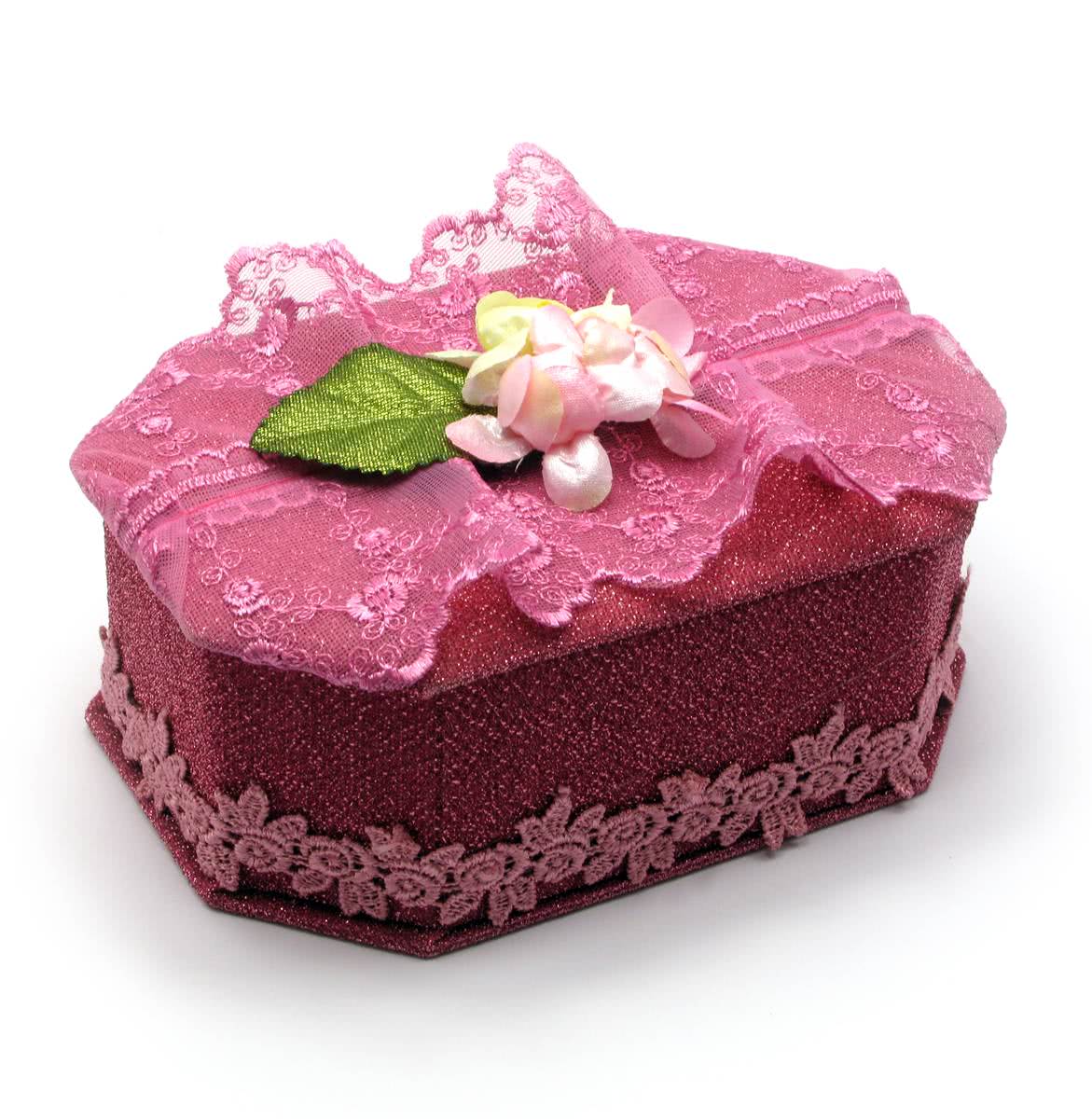 

Шкатулка Для Бижутерии С Зеркальцем "восьмигранная" Ткань (17Х12Х8,5 См) 27922