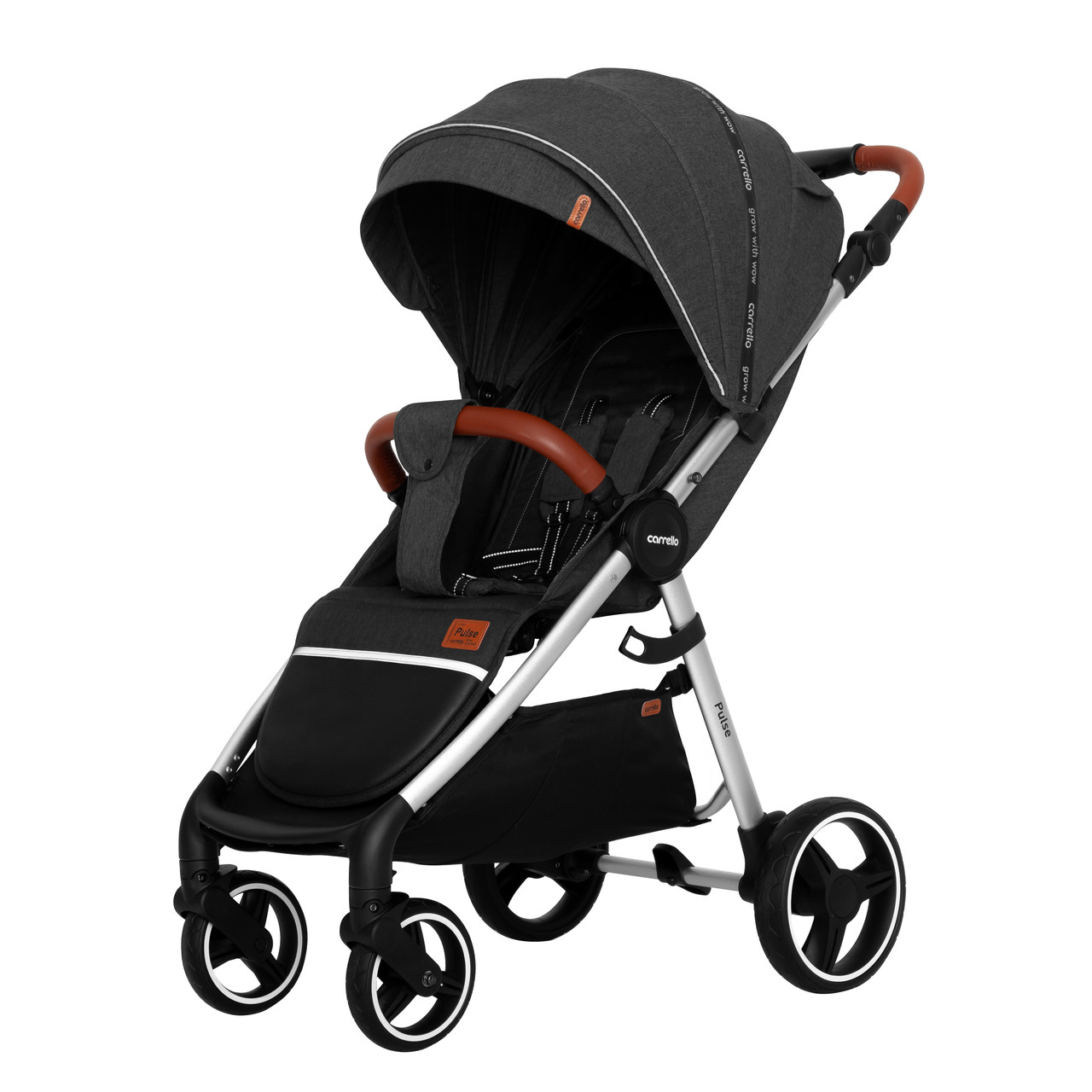 

Коляска прогулочная CARRELLO Pulse CRL-5507 Truffle Black +дождевик L