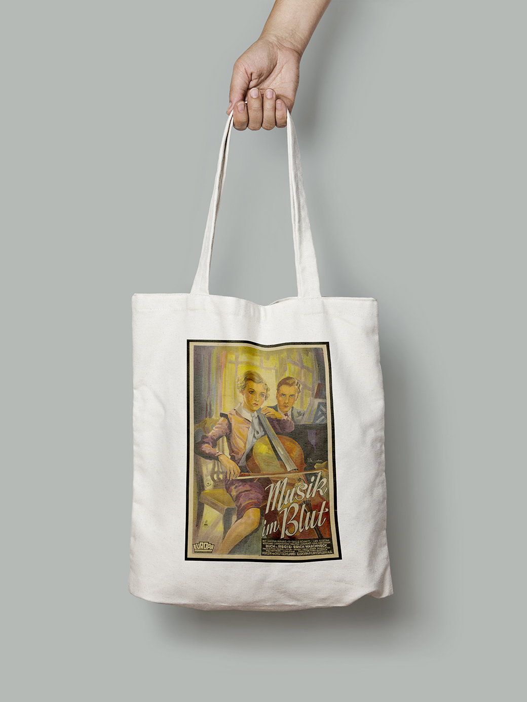 

Эко-сумка Artel «Музыка в крови», 1934. Режиссёр Эрих Вашнек, художник Йозеф Феннекер
