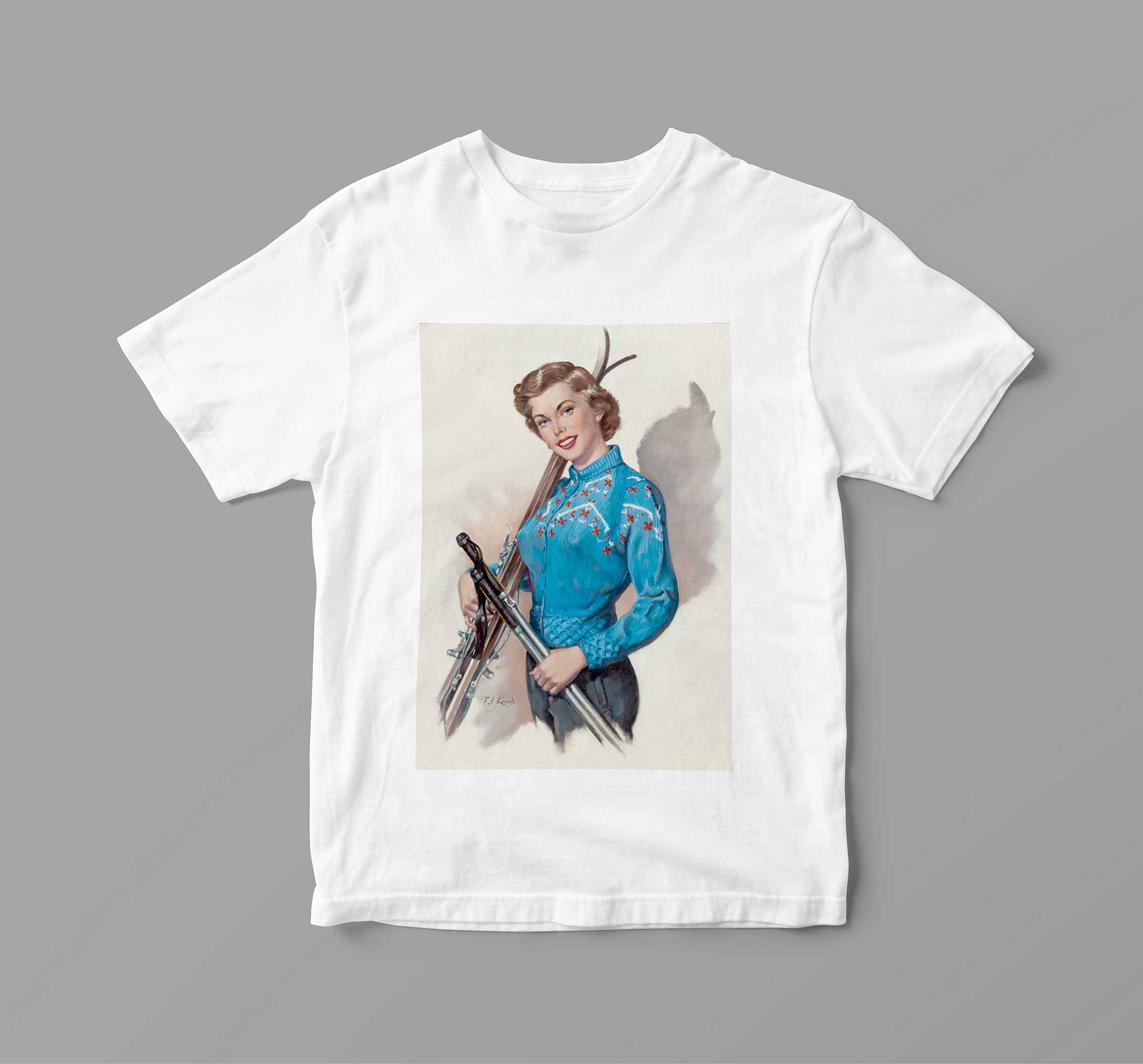 

Футболка Artel FWomen «Девушка лыжница. T.J. Kuck» L