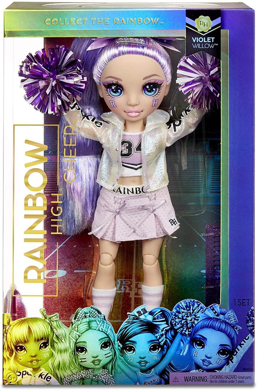 

Кукла Рейнбоу Хай Вайолет Уиллоу Чирлидер Rainbow High Cheer Violet Willow Purple Cheerleader Fashion Doll