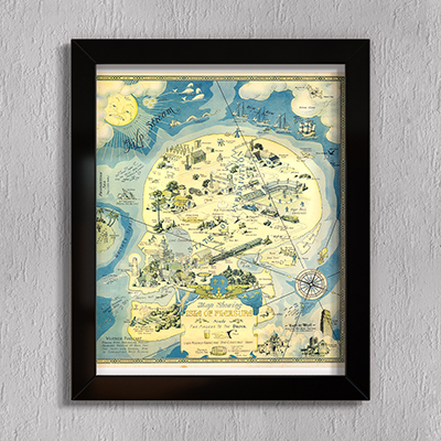 

Принт на стекле Artel «Карта с изображением. Острова удовольствия» 50 x 40см