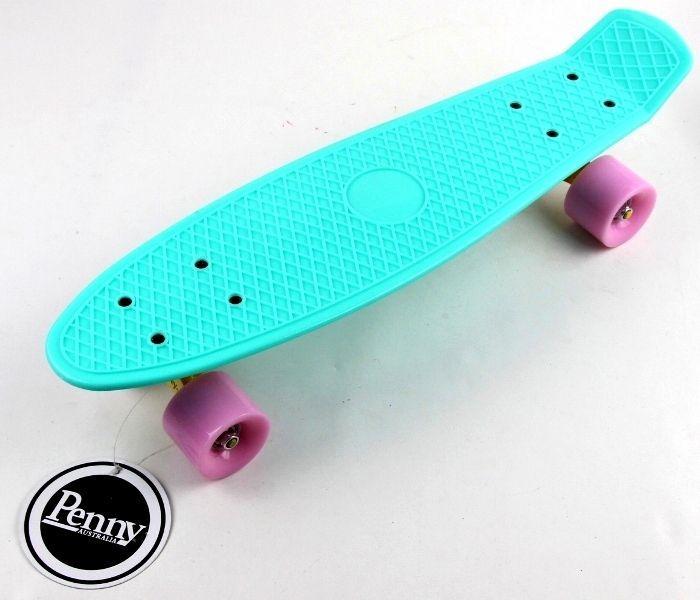 

Penny Board "Pastel Series" бирюзовый цвет матовые колеса антискользящая поверхность