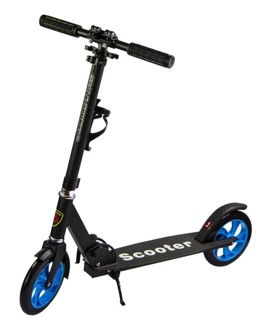 

Самокат двухколесный Scale Sports SS-05 черный для детей и подростков
