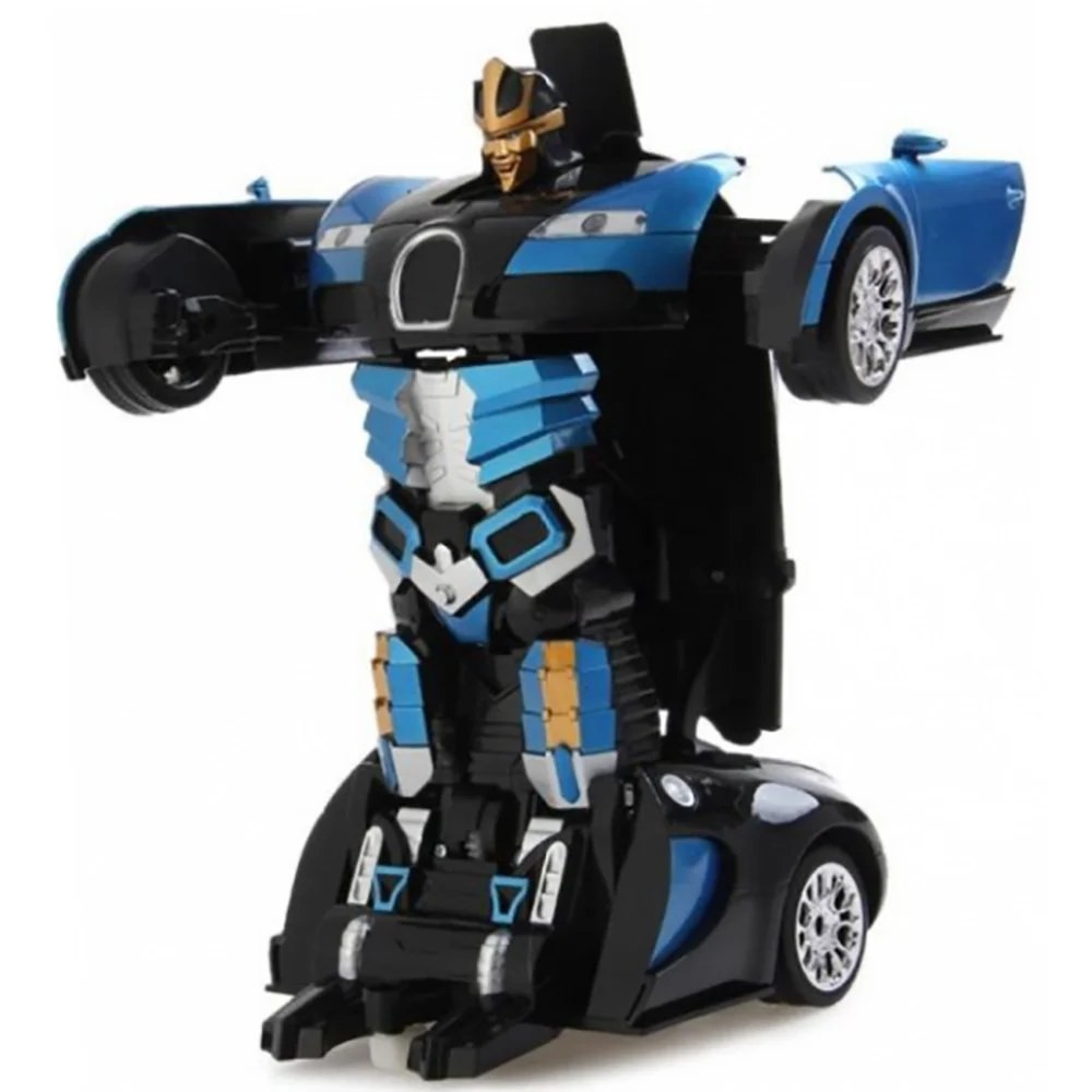 

Машинка Трансформер Bugatti Robot Car Size 1:14 Синяя