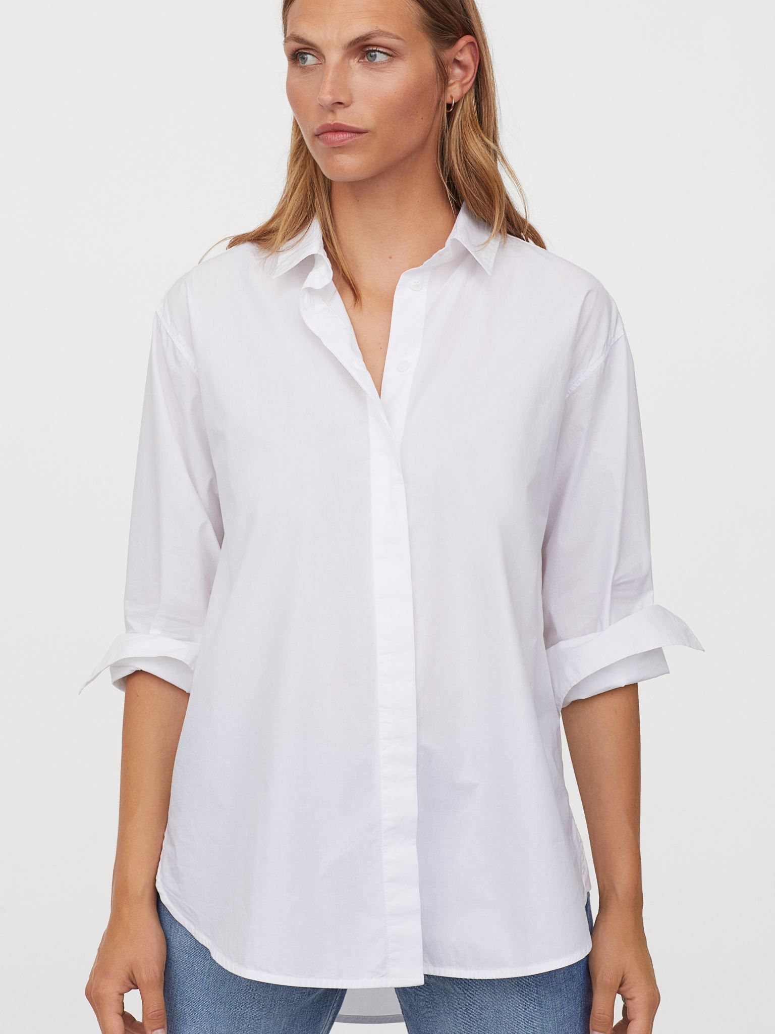

Рубашка H&M 2612-8115252 S Белая