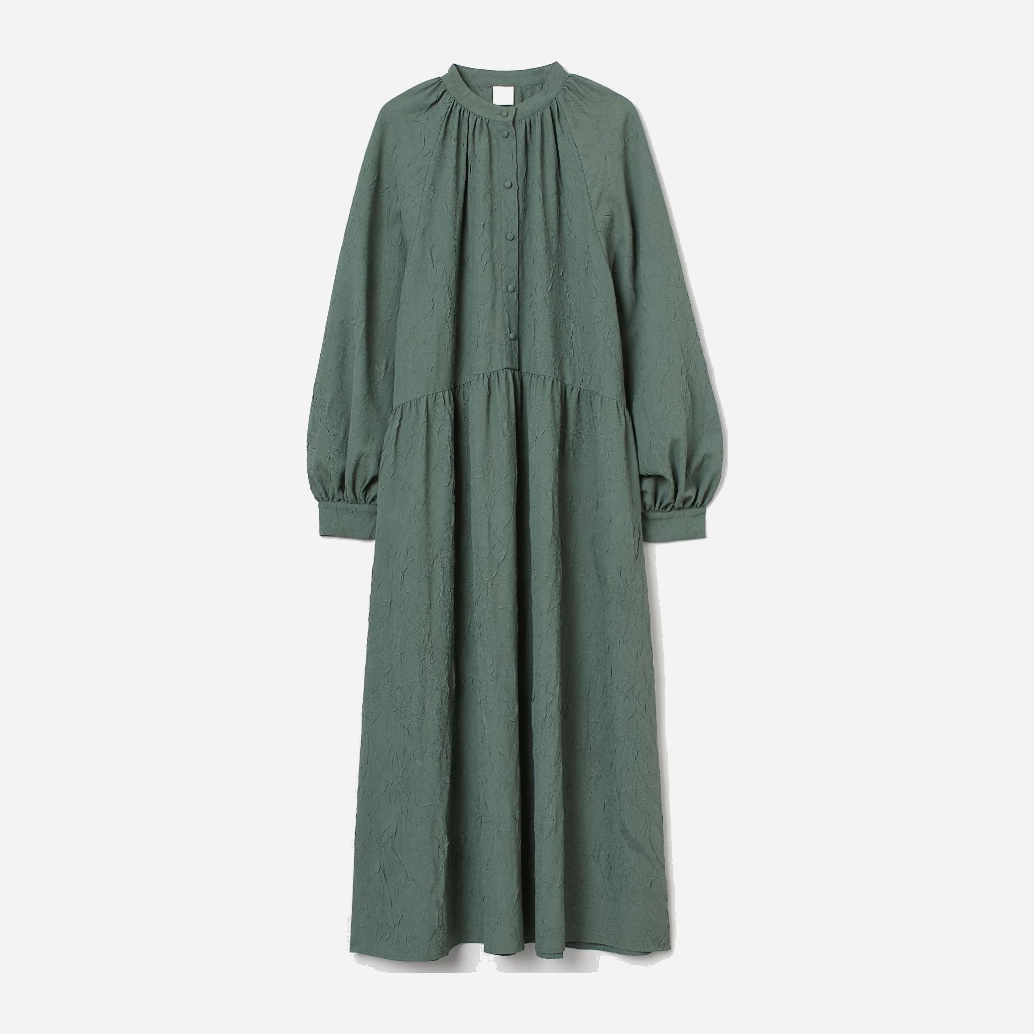 

Платье H&M 706-9290012 M Зеленое хаки