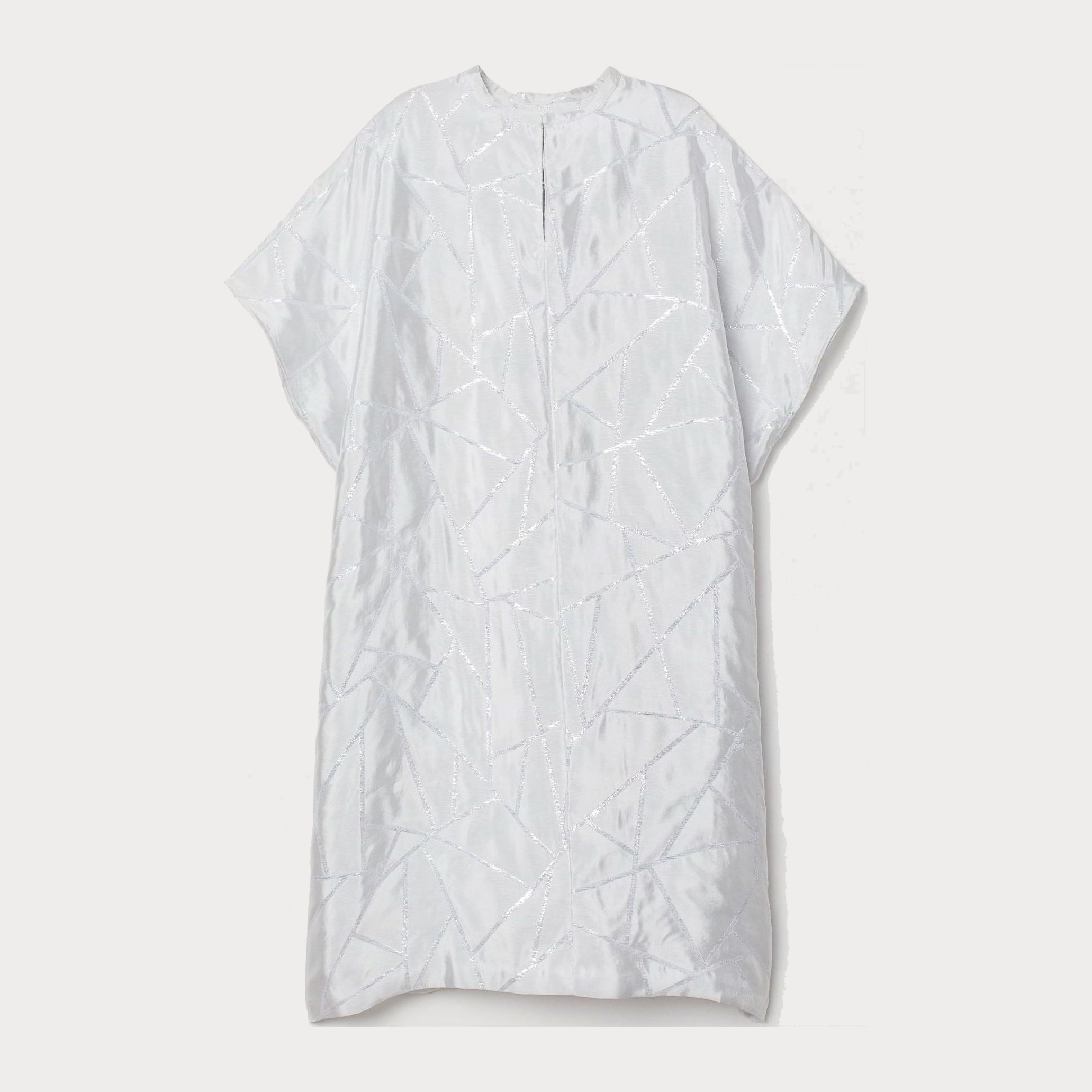 

Платье H&M 906-7499609 L Белое с серебристым