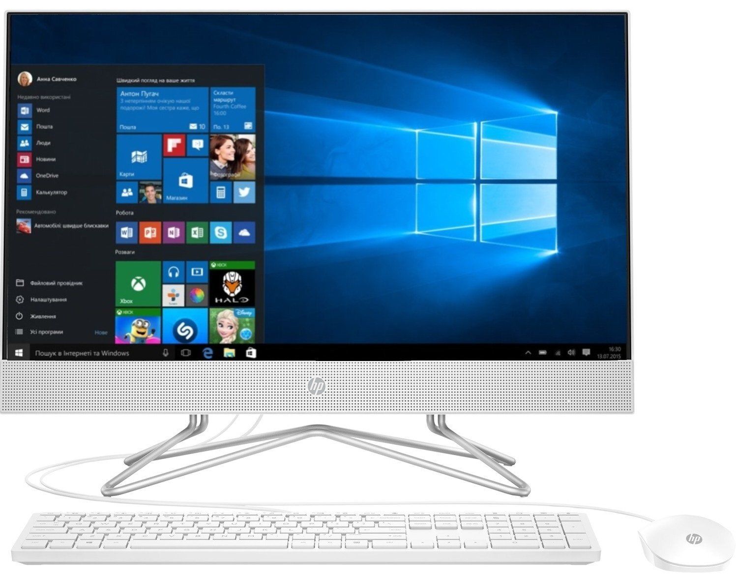 

ПК-моноблок HP All-in-One 21.5FHD IPS AG/Intel Pen J5040/8/256F/int/kbm/DOS/White