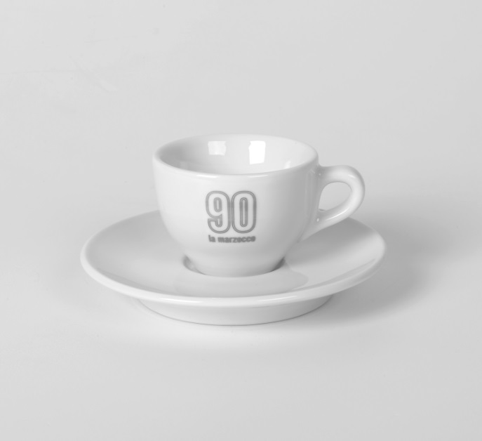 

Чашка эспрессо с блюдцем La Marzocco 90th anniversary espresso cup