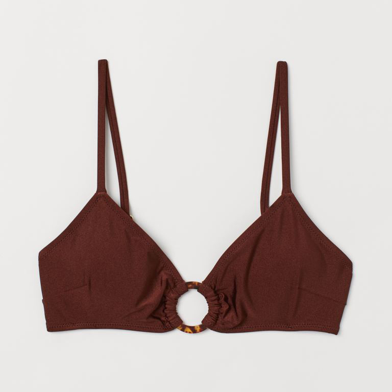 

Верхняя часть купальника H&M 0607030008  Темно-коричневая, Верхняя часть купальника H&M 0607030008 44 Темно-коричневая