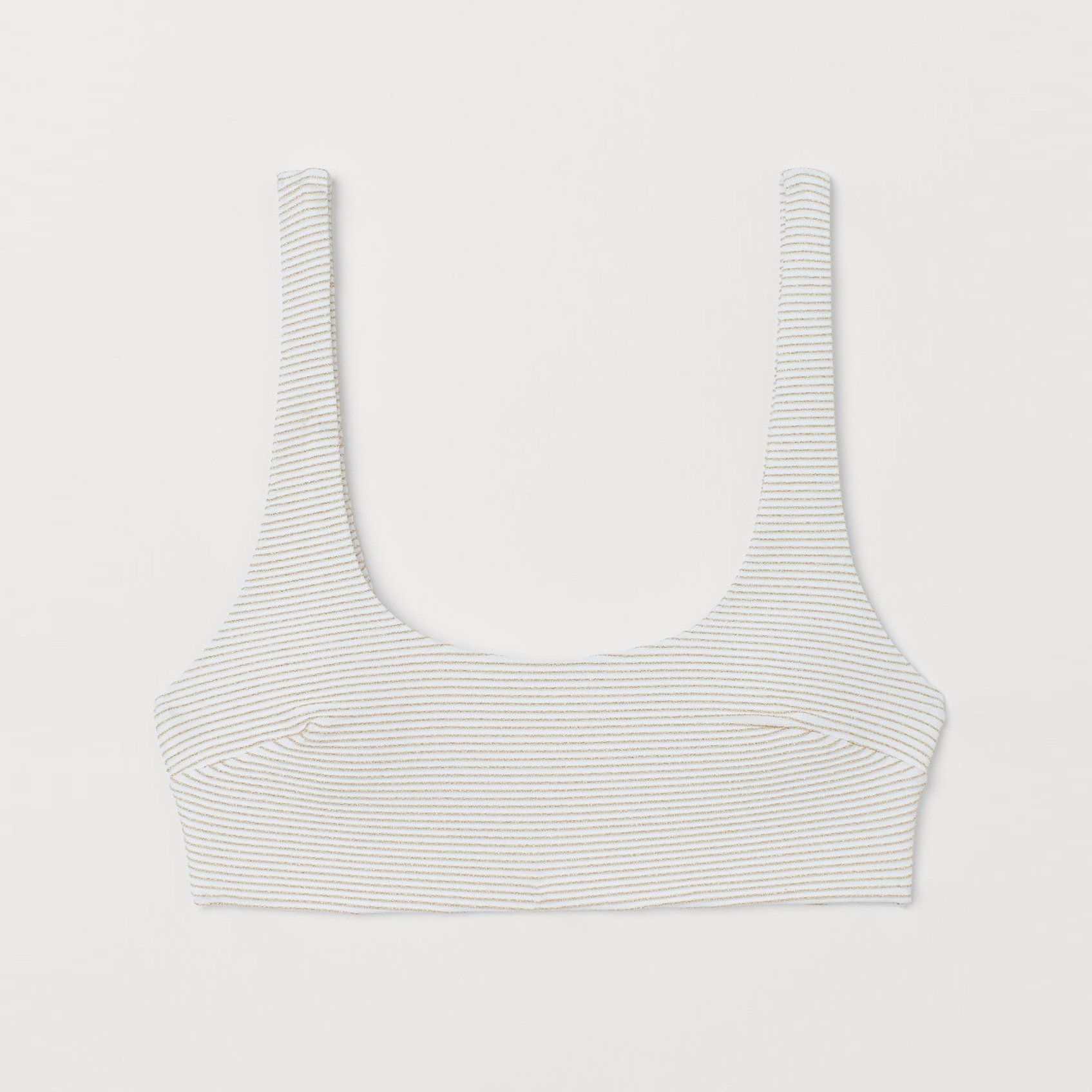 

Верхняя часть купальника H&M 0832330001 42 Белый/Золотистый полоска