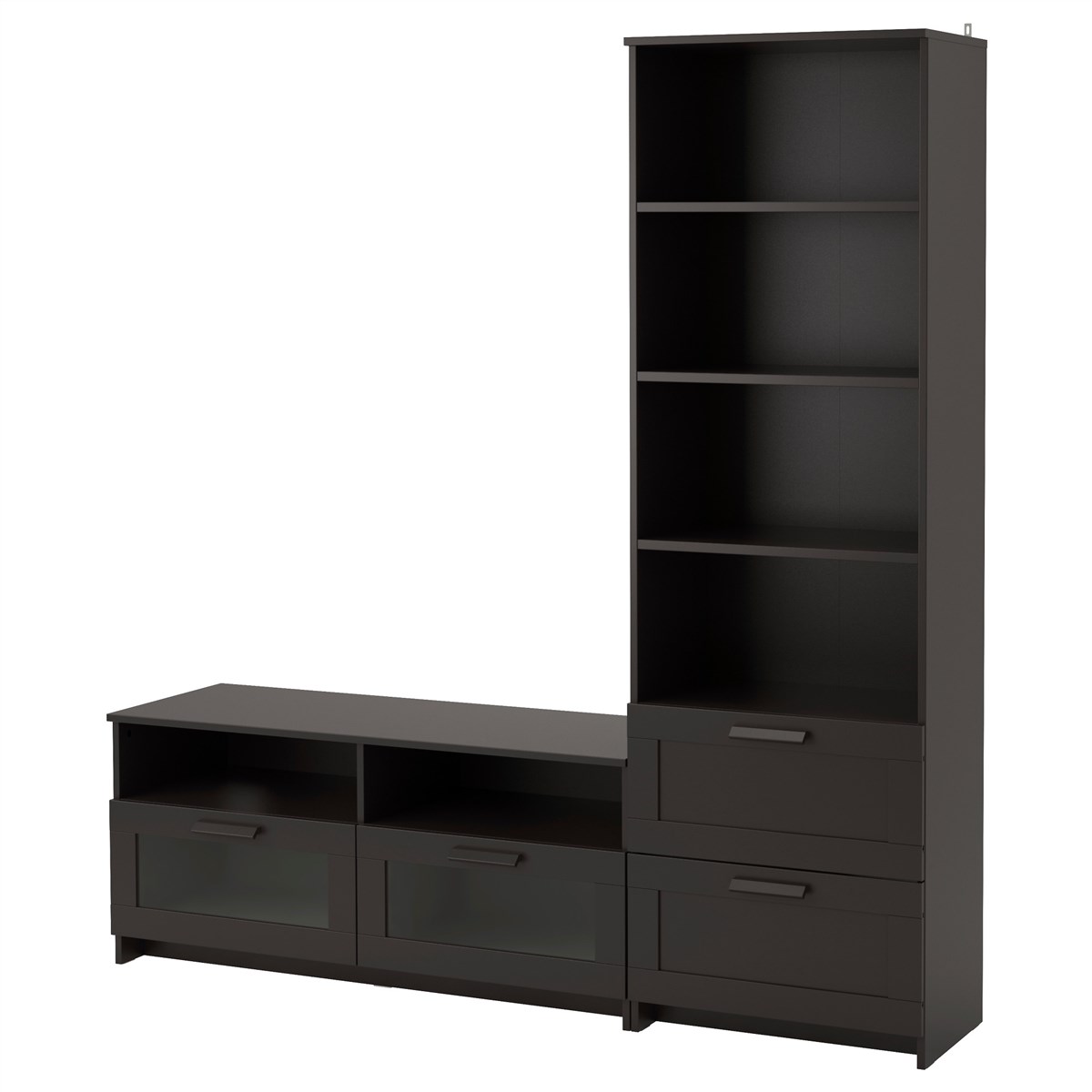 

Шкаф для ТВ IKEA БРИМНЭС черный 791.843.41