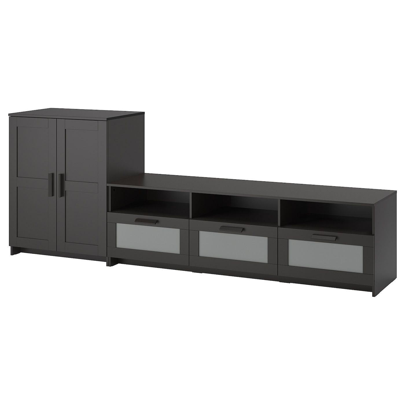 

Шкаф для ТВ IKEA БРИМНЭС черный 192.782.10