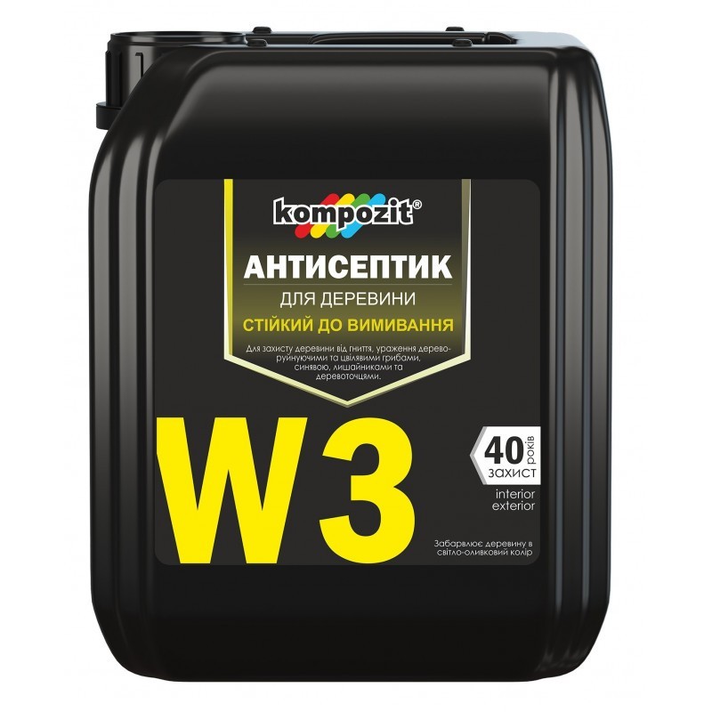 

Антисептик трудновымываемый Kompozit W3 5 л