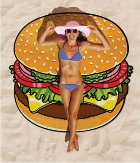 

Пляжный коврик Hamburger 143 см - R152678