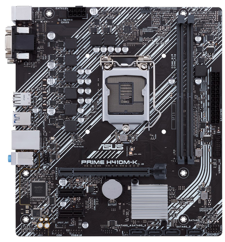 

Материнська плата Asus Prime H410M-K (s1200, Intel H410) mATX (6581711)
