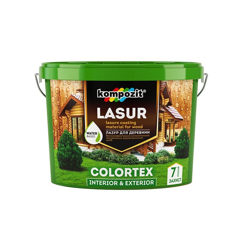 

Лазурь для дерева Kompozit COLORTEX 10 л сосна