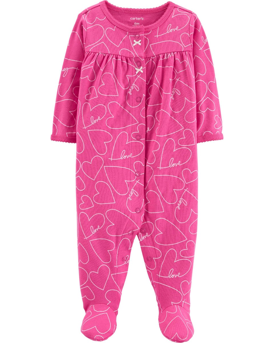 

Человечек Carters Heart Snap-Up Cotton Sleep & Play 61-67 см (размер 6М)