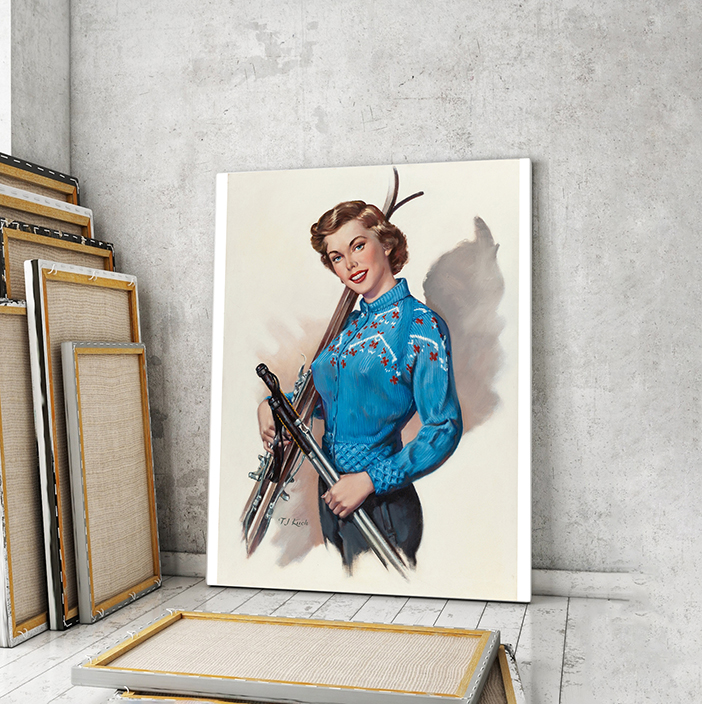 

Модульная картина Artel «Девушка лыжница. T.J. Kuck» 120x80 см