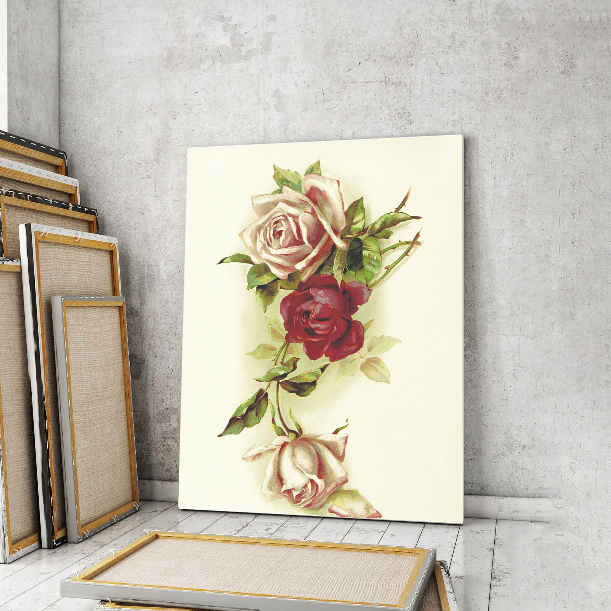 

Модульная картина Artel «Винтажный акварельный рисунок роз» 75x50 см
