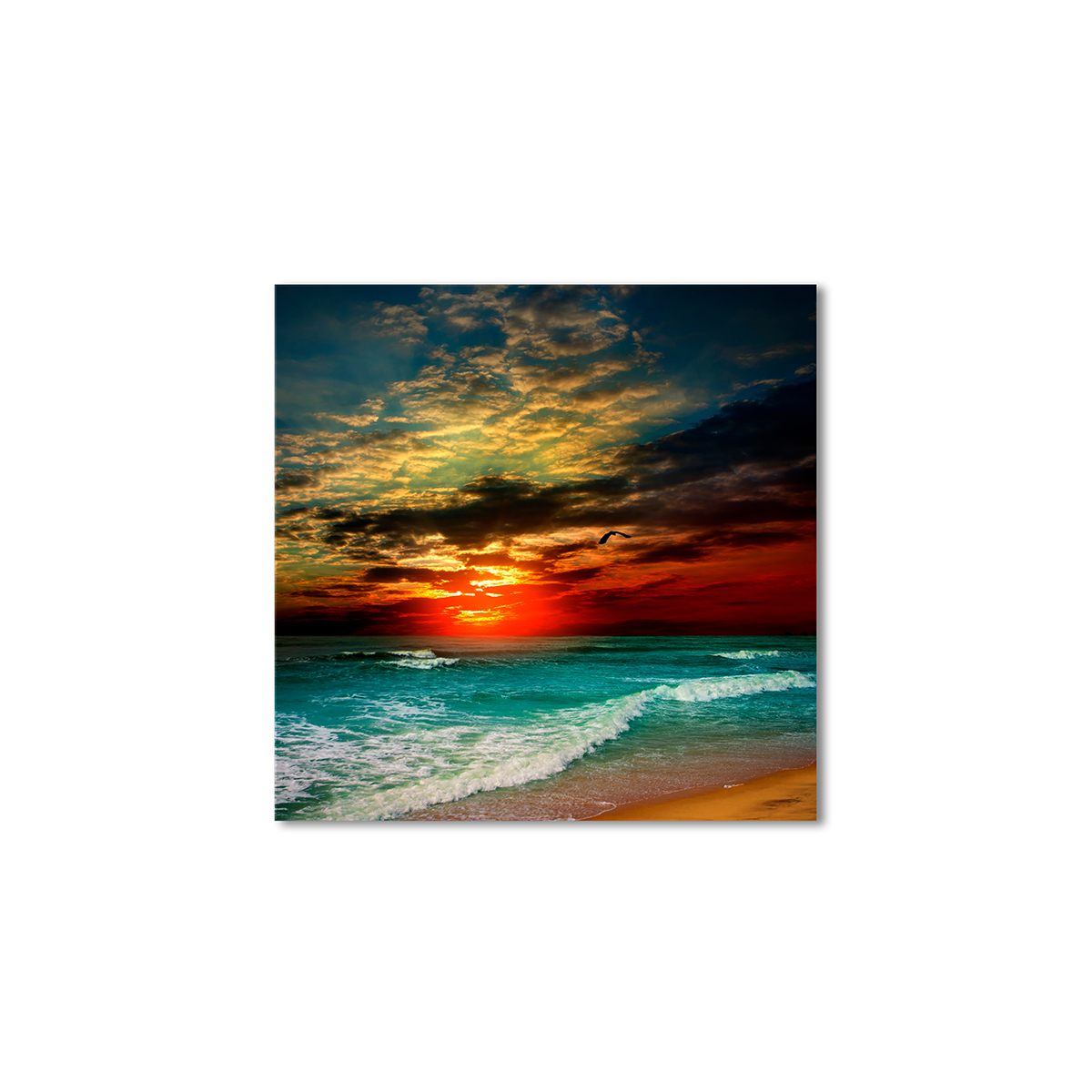 

Модульная картина Artel «Красный закат над морем» 120x120 см