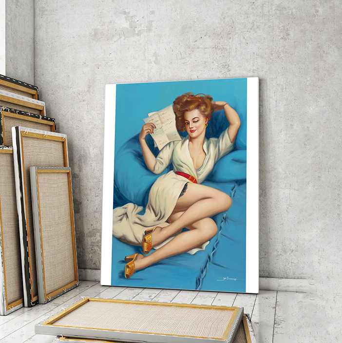 

Модульная картина Artel «Сексуальная блондинка читает письмо» 105x70 см