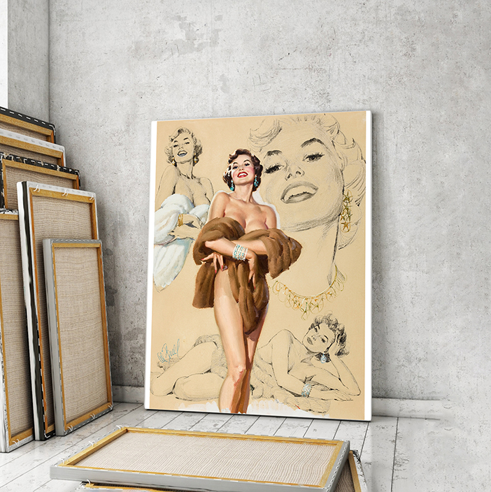 

Модульная картина Artel «Сексуальная в меховой накидке» 150x100 см