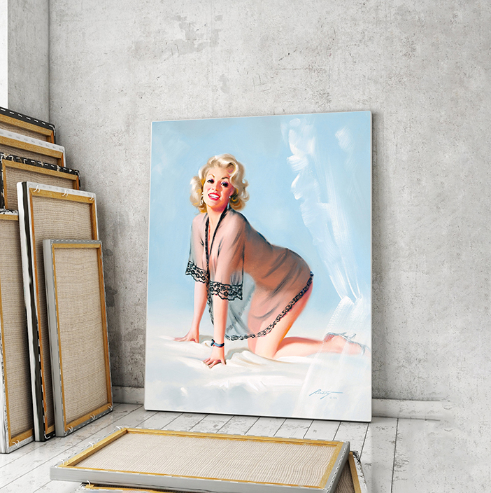 

Модульная картина Artel «Джейн Мэнсфилд в классической соблазнительной позе. Дональд Раст» 150x100 см