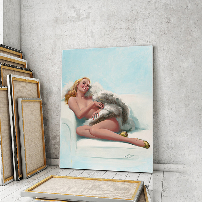 

Модульная картина Artel «Сидящая обнаженная с мехом. Дональд Раст» 90x60 см