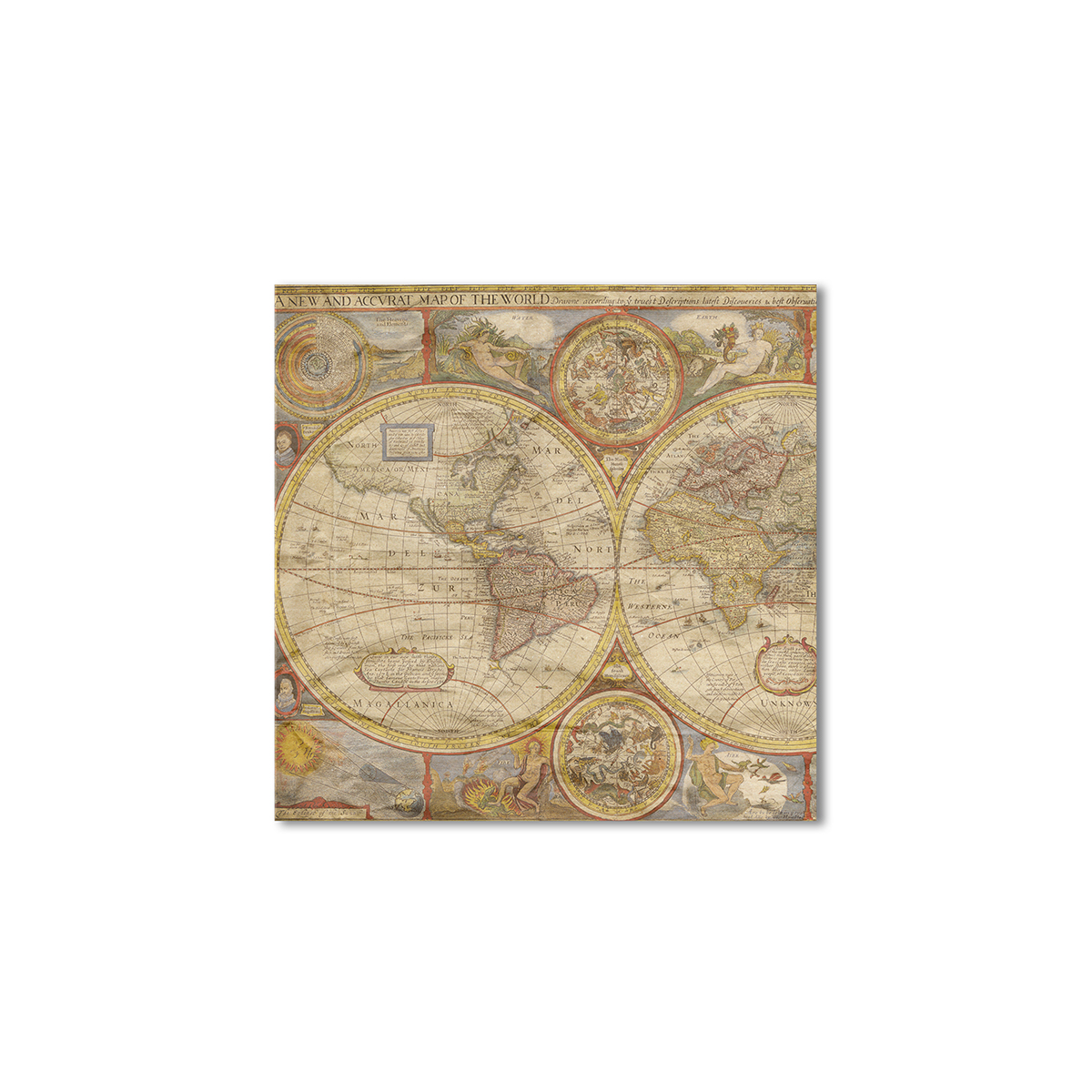 

Винтажная карта Artel «Декоративное искусство карты» 80x80 см