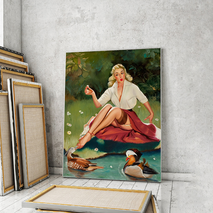 

Модульная картина Artel «Кокетка в чулочках Питера Дарро» 105x70 см