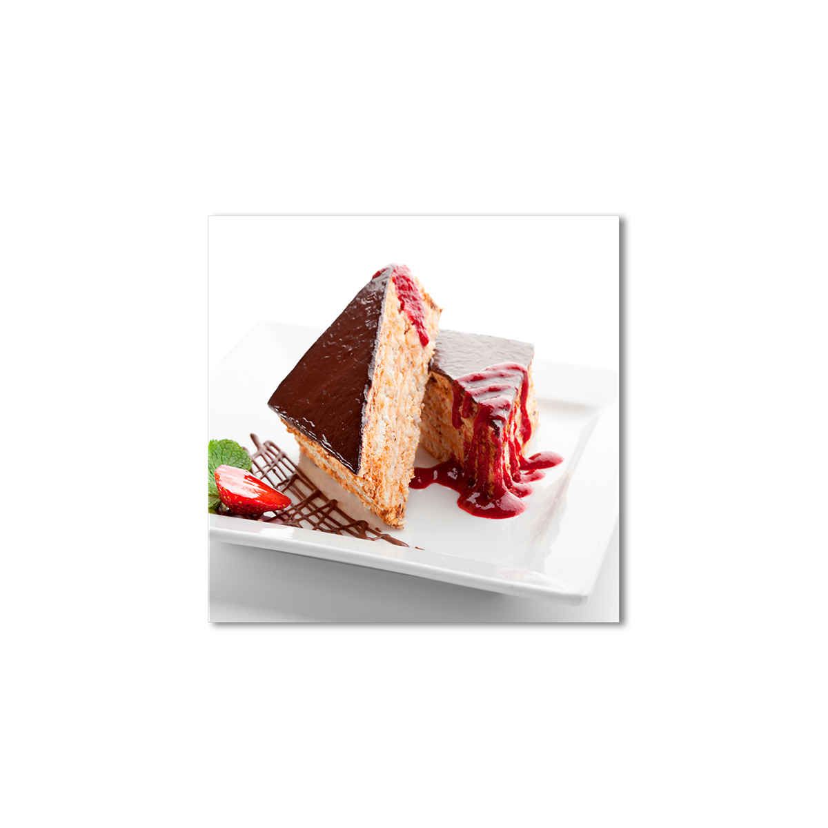 

Модульная картина Artel «Кусочки торта в клубничном джеме» 120x120 см