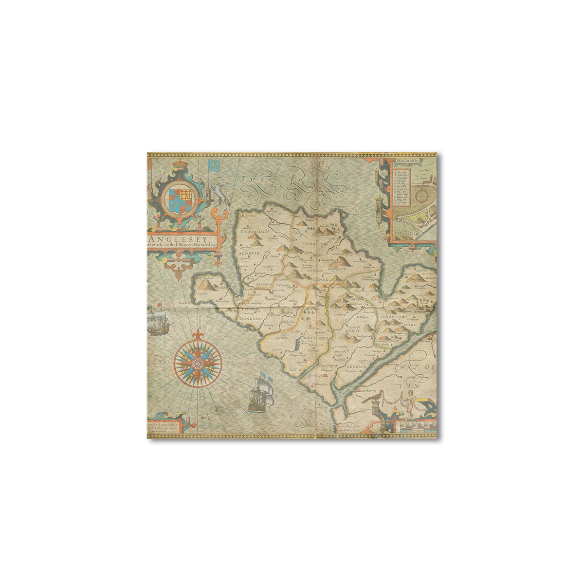 

Винтажная карта Artel «Бомарис в Уголси на картах» 80x80 см