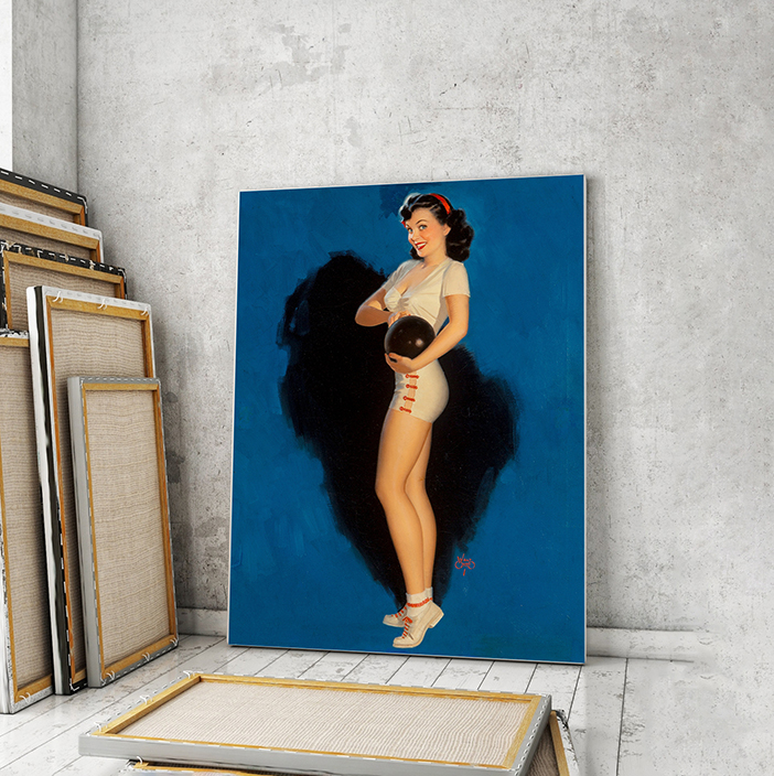 

Модульная картина Artel «Девушка с шаром от боулинга. Уолт Отто» 120x80 см