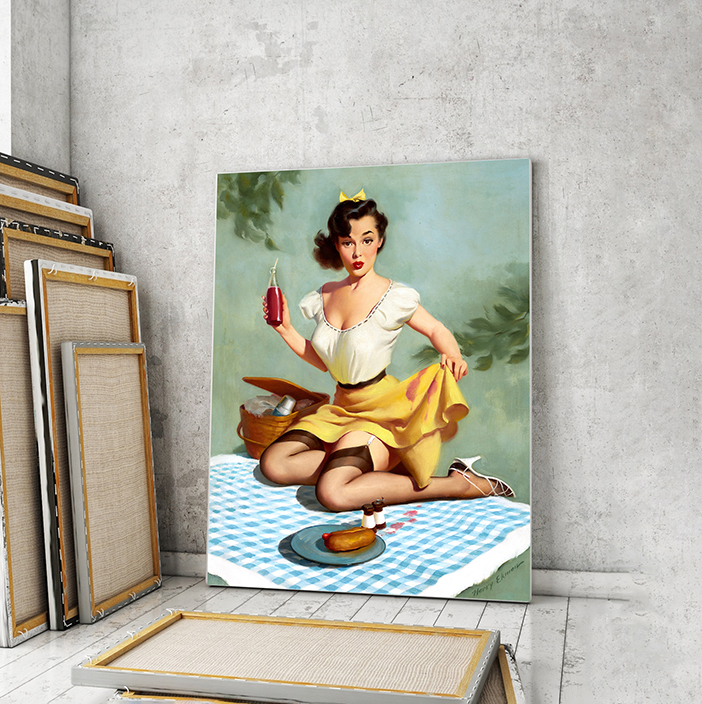 

Модульная картина Artel «На пикнике запачкалась. Гарри Экман» 90x60 см