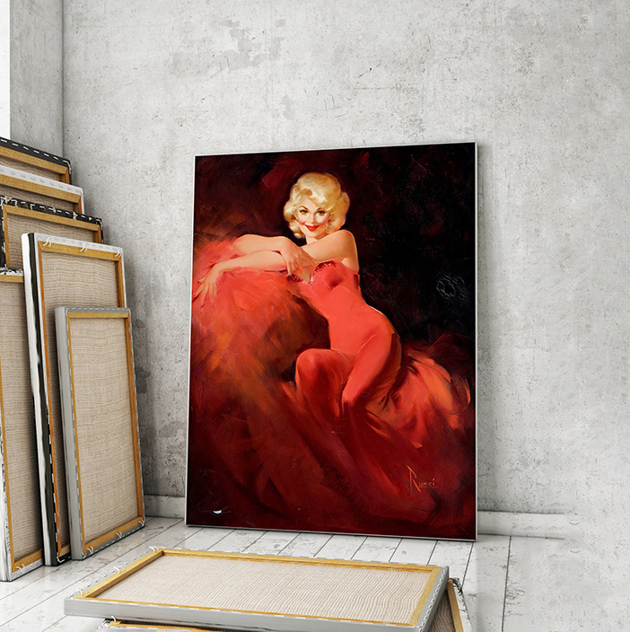 

Модульная картина Artel «Девушка в красном. Эдвард Рунчи» 90x60 см